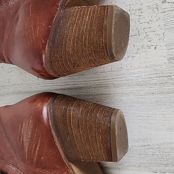 Madewell 1937 Winston Boot Western Style Ankle Bootie boot Size 10 Brown Leather - Picture 13 of 14